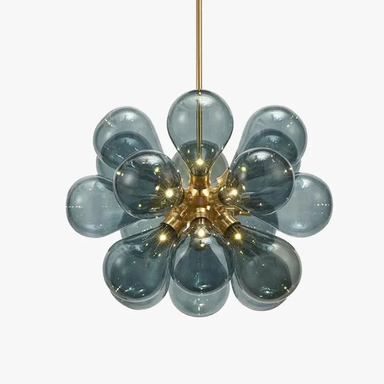 Radiell Kronbladsdesign Glas Modern Pendellampa 