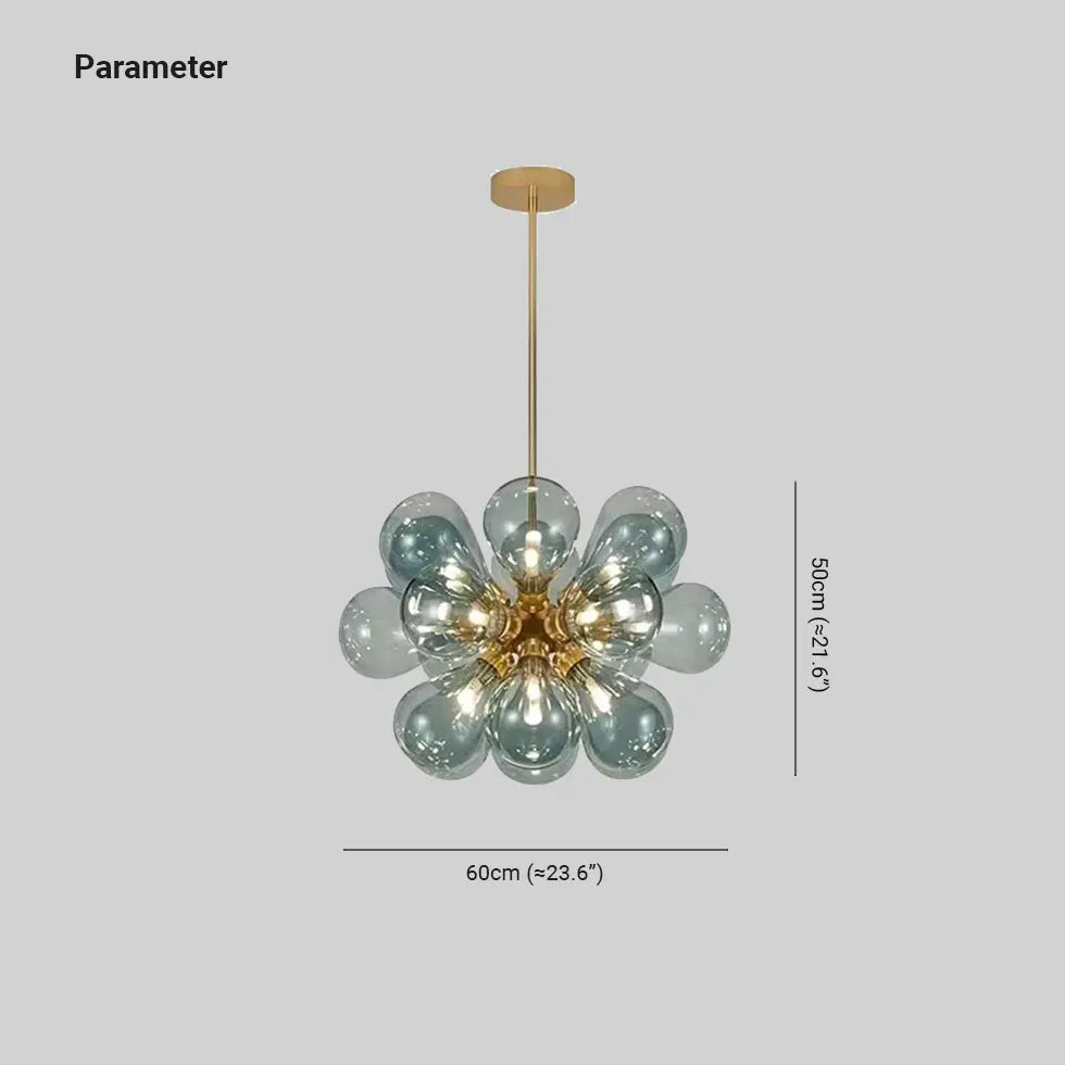 Radiell Kronbladsdesign Glas Modern Pendellampa 