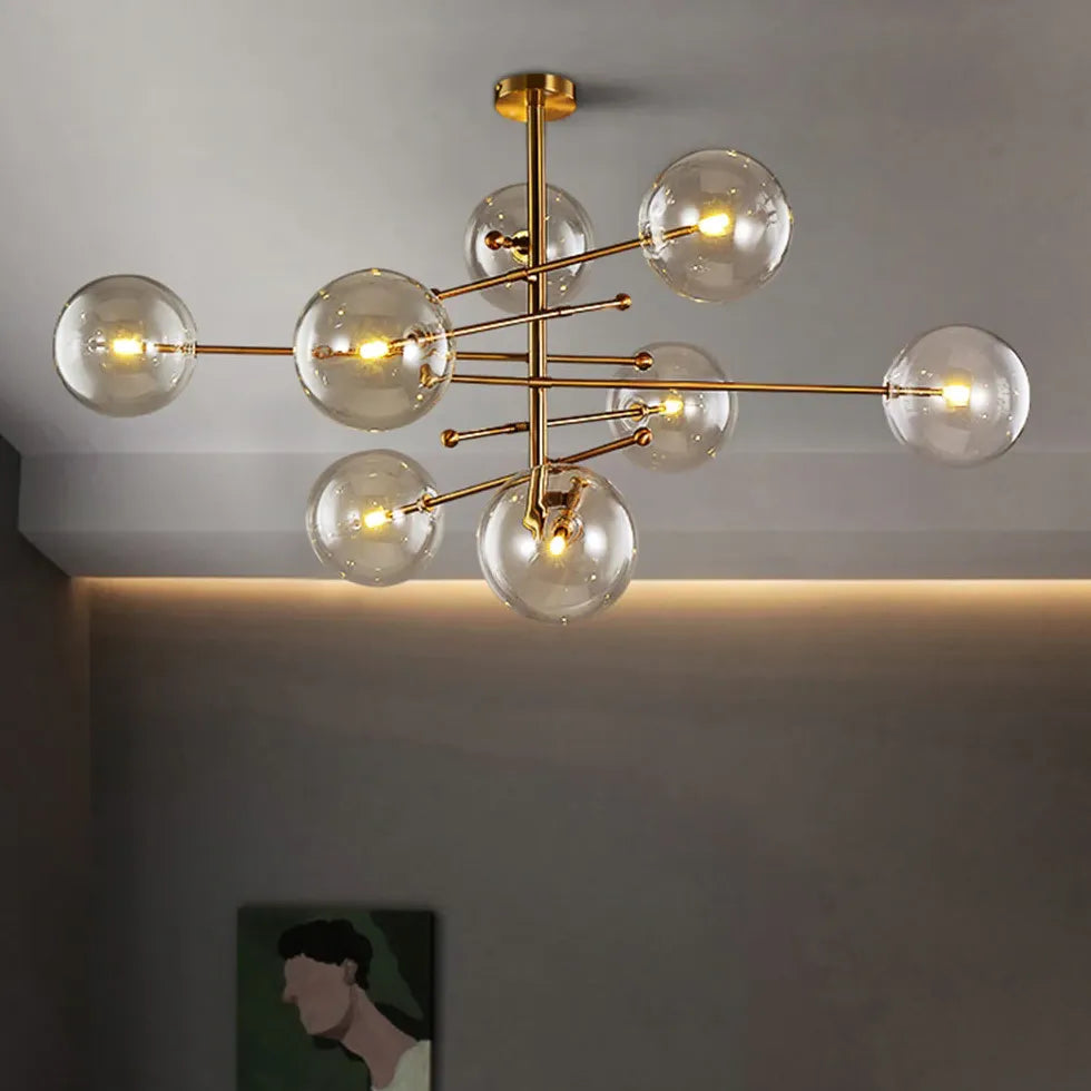 Kristall Vindruvsspetar Modern LED Pendellampa 