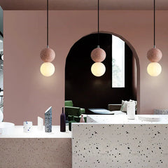 Terrazzo Sfärisk Modern LED Hänglampa 