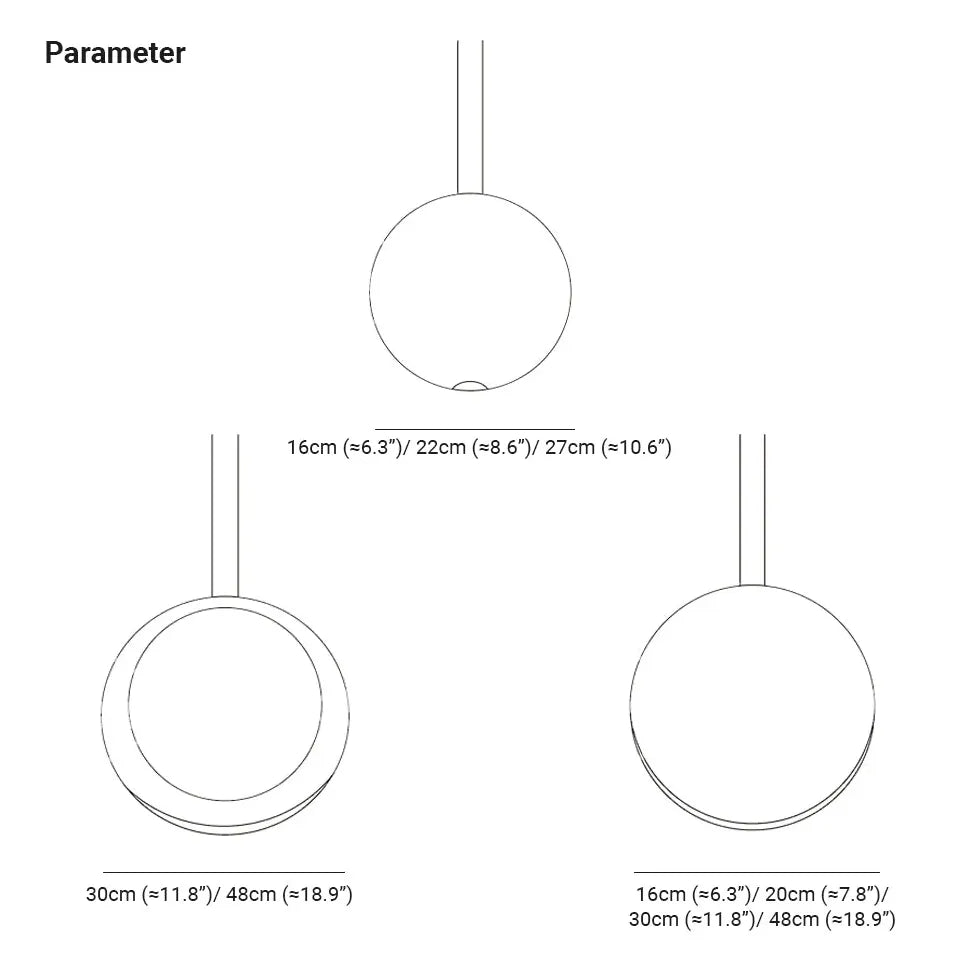 Disk Minimalistisk För Middagsrum LED Hänglampa